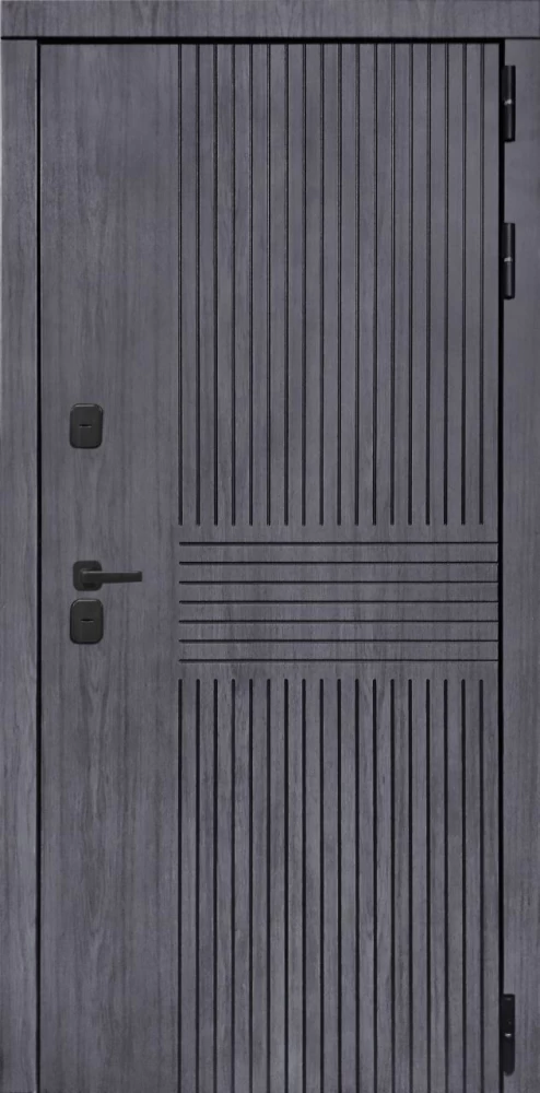 Входная дверь ДвериПРО Берген ФЛ 244 беленый дуб DPRO195773 внешняя сторона