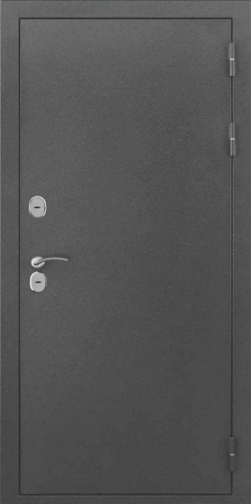 Входная дверь ДвериПРО L-Термо серебро ФЛ-700 (10мм, ясень белый) DPRO220622 внешняя сторона