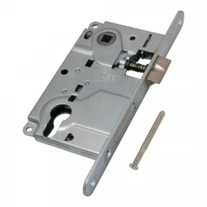 Корпус врезного замка под цилиндр CENTRO B01025.50.06 ригель+защёлка (никель)