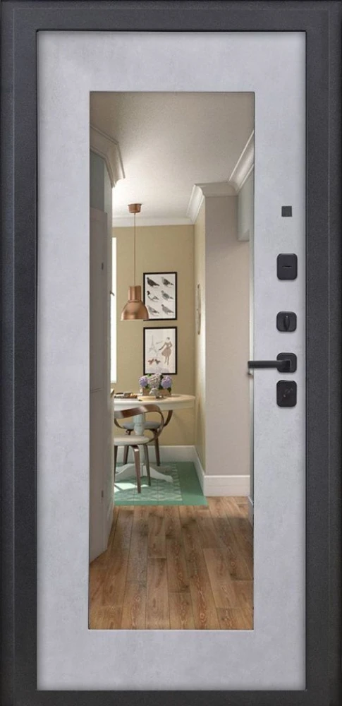 Входная дверь ДвериПРО Rosna ФЛЗ-603 Бетон снежный DPRO201343 внутренняя сторона