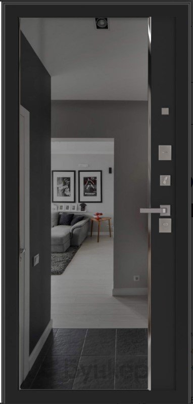 с зеркалом (тонировка) ФЛЗ-618 Черный кварц