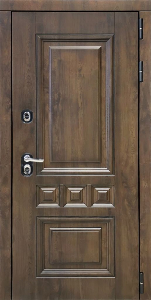 Входная дверь ДвериПРО Аура ПВХ 10мм Астрод Velutto Grigio DPRO196753 внешняя сторона