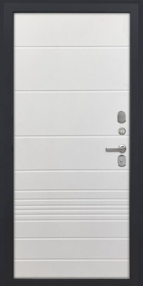 Входная дверь ДвериПРО Модель L-48 ФЛ-700 (10мм, ясень белый) DPRO195465 внутренняя сторона