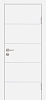 Межкомнатная дверь P-12 Белый матовый